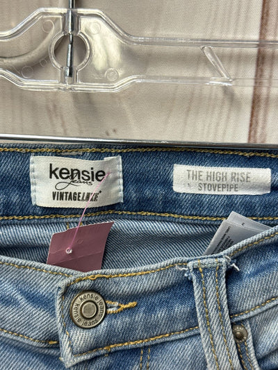 Kensie Women's Size 27 (3-4) Blue Jeans High Rise Stovepipe