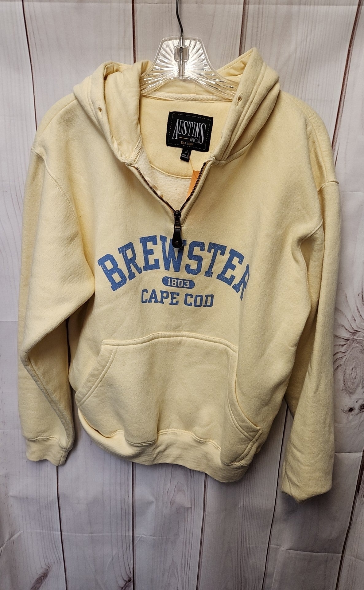 Austins Inc Women's Size S Yellow Hoodie Brewster Cape Cod