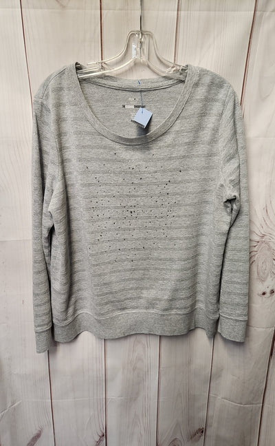 Style & Co Women's Size L Gray Sweatshirt
