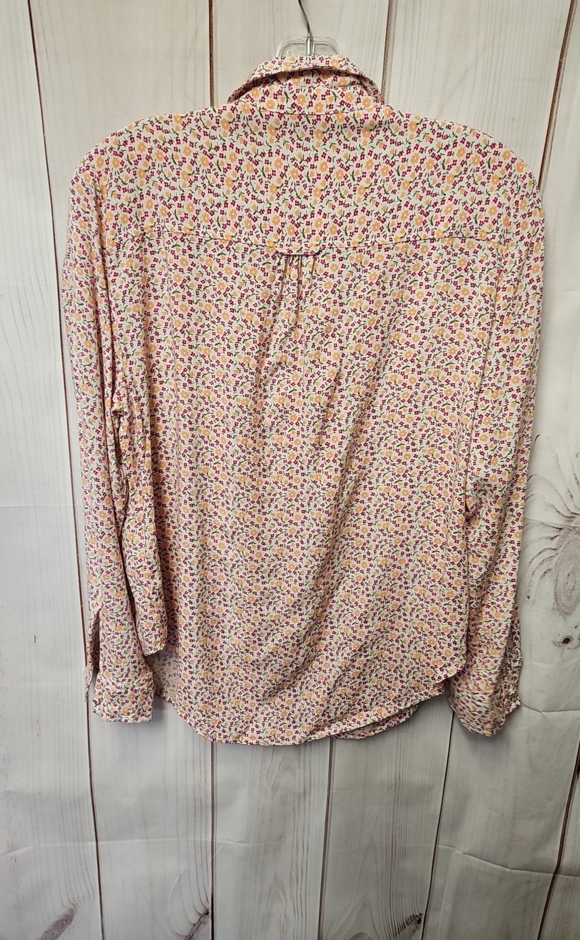 Velvet Heart Women's Size M Pink Floral Long Sleeve Top