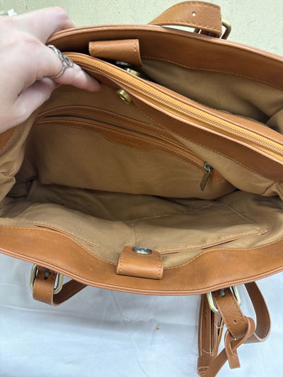Ecosusi Tan Leather Tote Bag