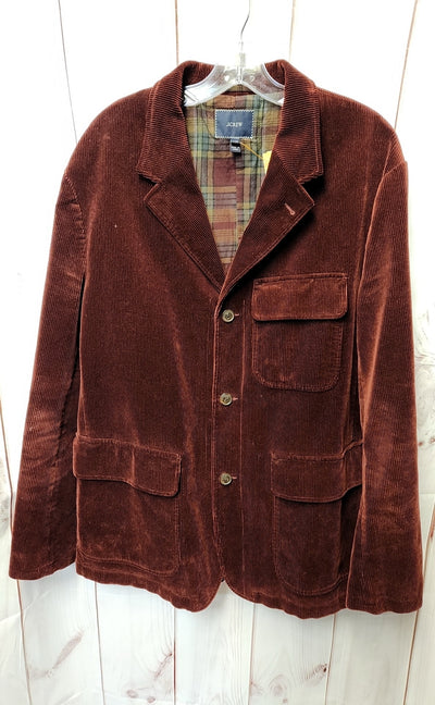 J Crew Men's Size 44 Red Corduroy Sport Coat