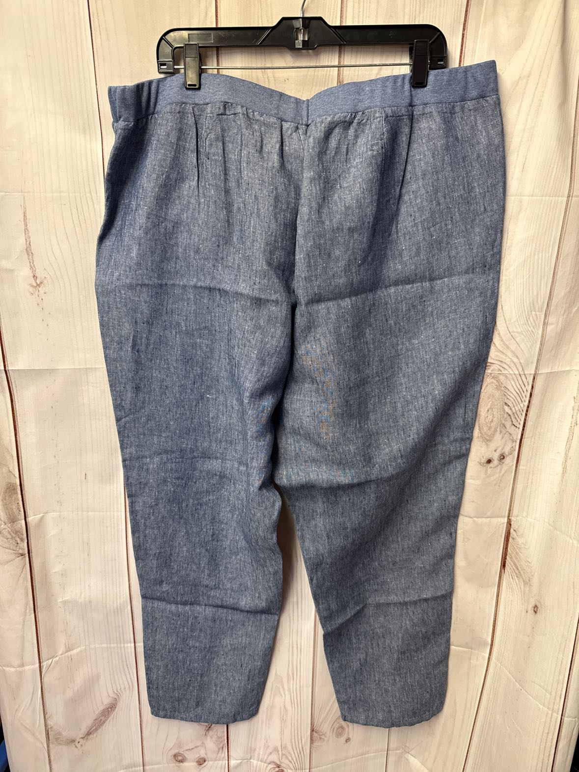 J Jill Women's Size XL Blue Linen Pants