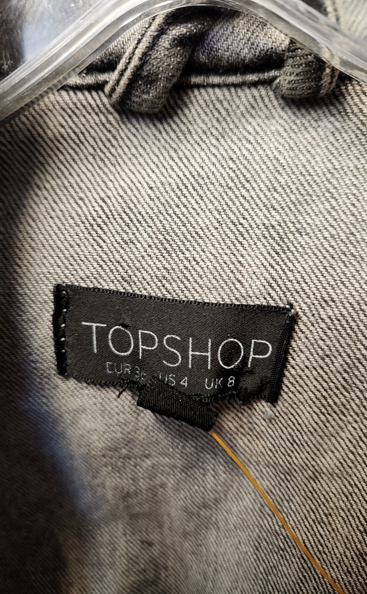 Topshop Women's Size 4 Gray Denim Jacket