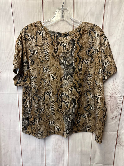 Torrid Women's Size 2X Brown Short Sleeve Top