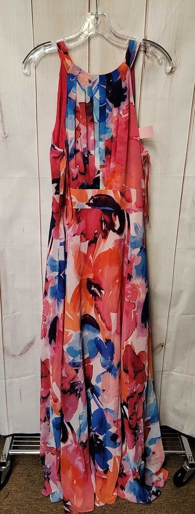 NWT Eliza J Women's Size 12 Pink Floral Dress