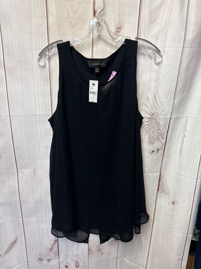 NWT Lane Bryant Women's Size 18 Black Sleeveless Top
