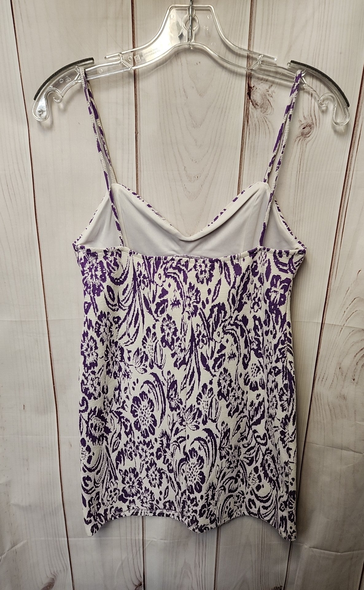 Zara Women's Size S White & Purple Dress