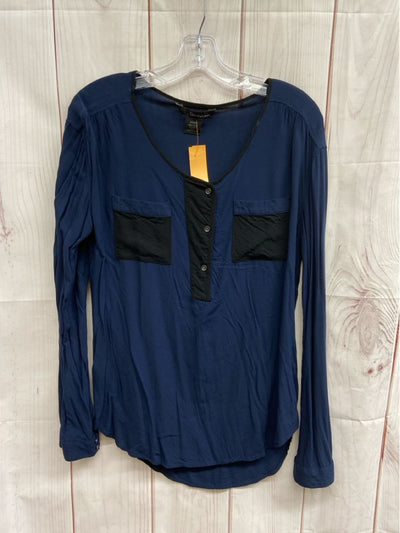 Calvin Klein Women's Size S Navy Long Sleeve Top