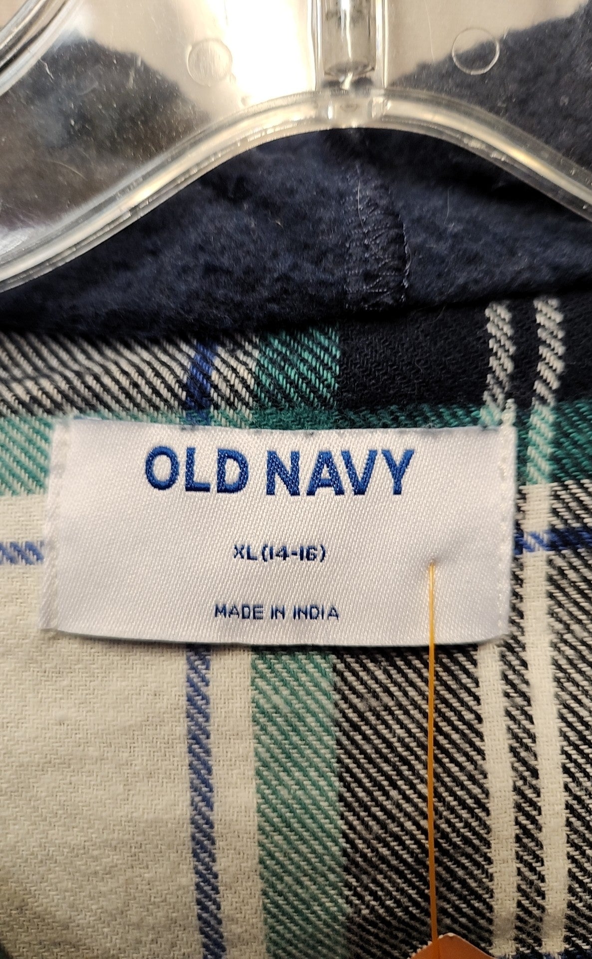Old Navy Boy's Size 14/16 White & Blue Jacket