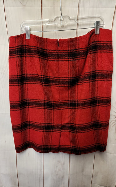 Talbots Women's Size 16 Red Skirt