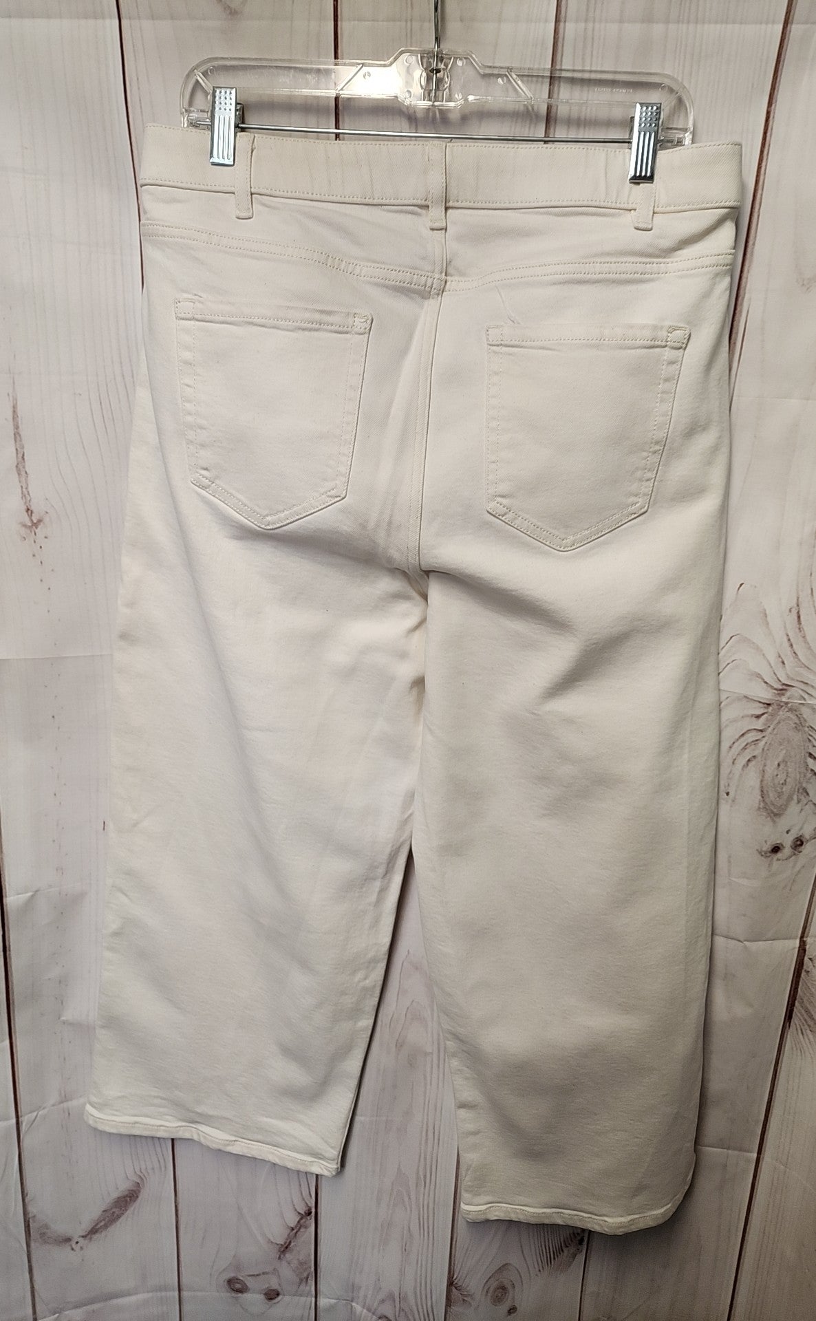 J Jill Women's Size 16 White Pants High Rise Full Leg Crop