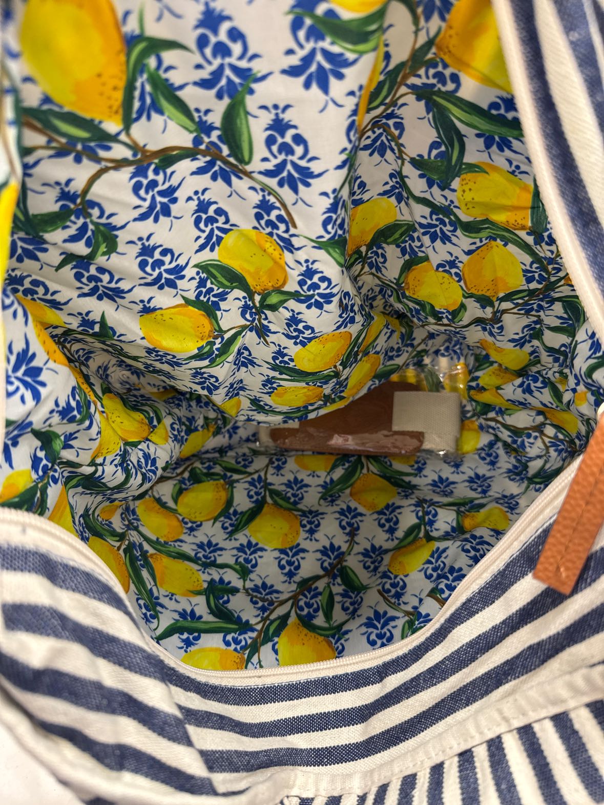 Dansko Blue & White Stripe Tote Bag