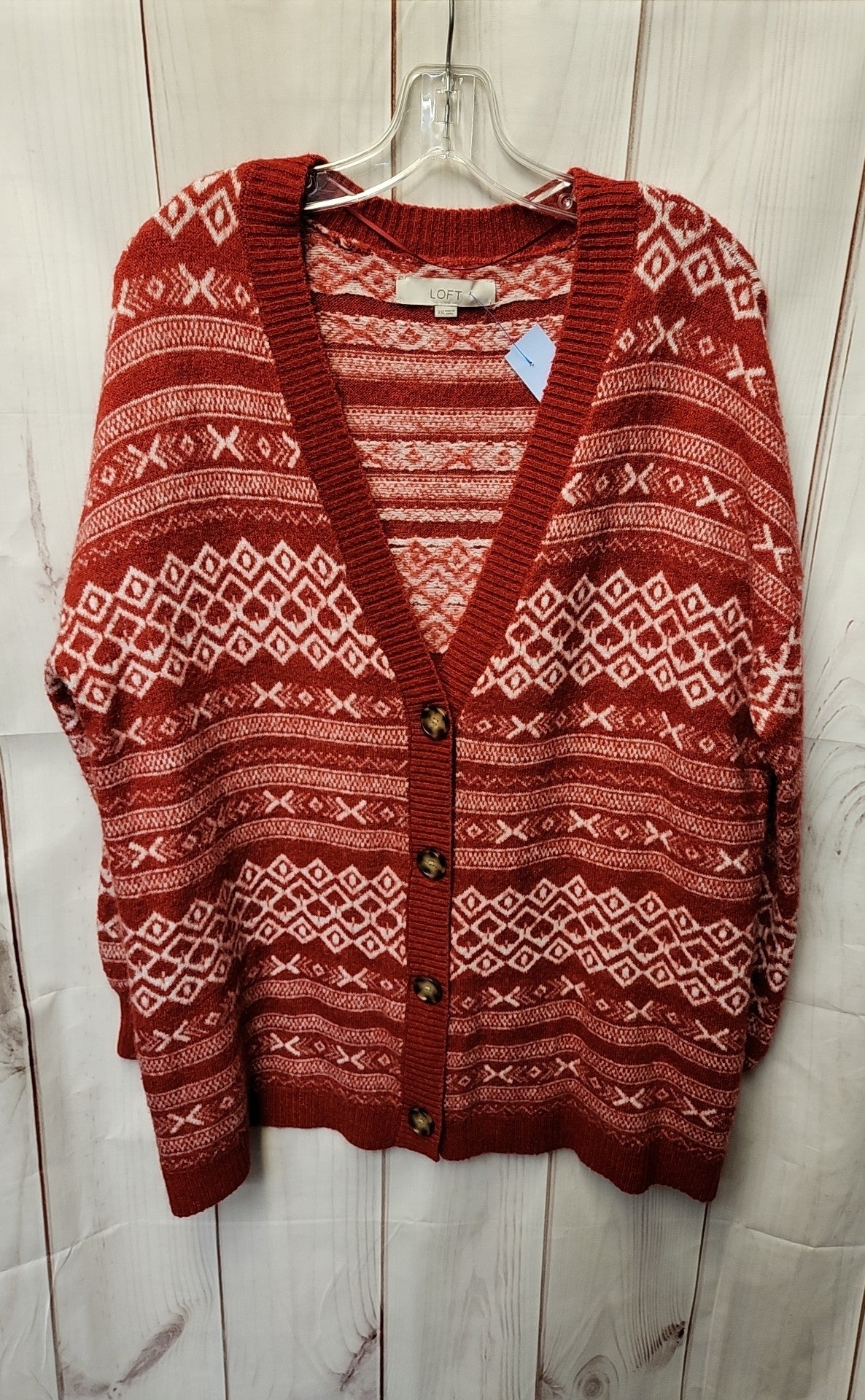 Loft Women's Size XXL Red Cardigan