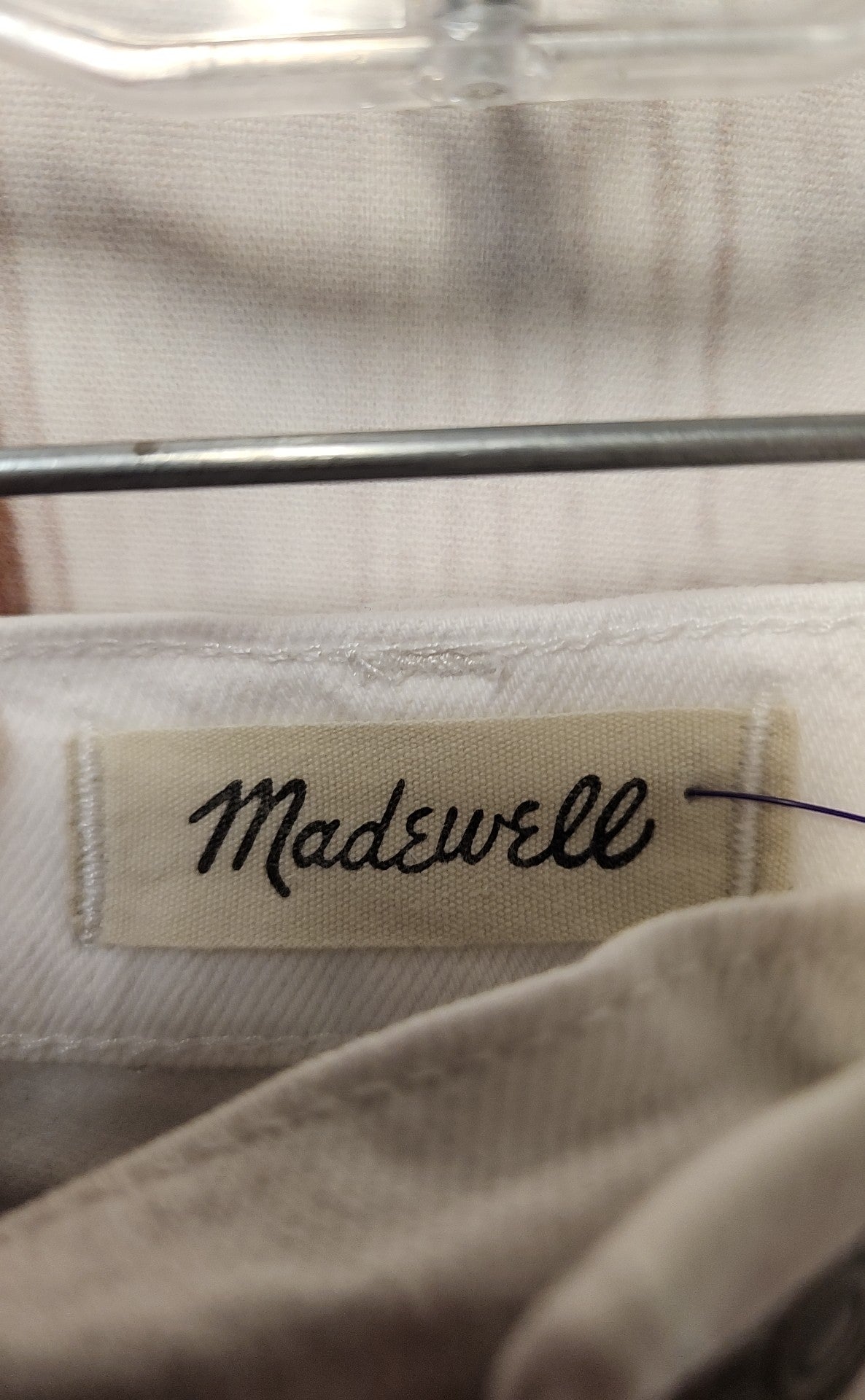 Madewell Women's Size 24 White High Rise Denim Shorts