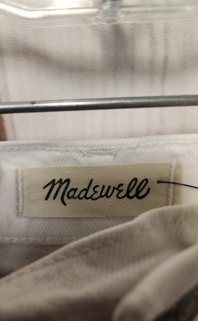 Madewell Women's Size 24 White High Rise Denim Shorts