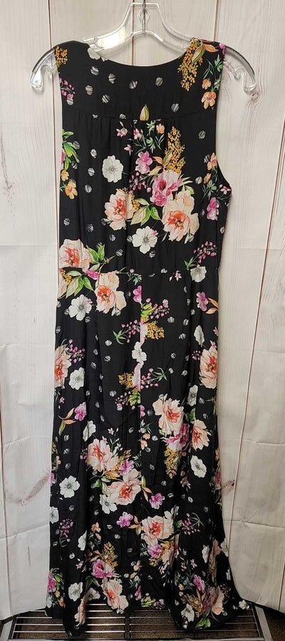 Yumi Kim Women's Size XL Black Floral Dress
