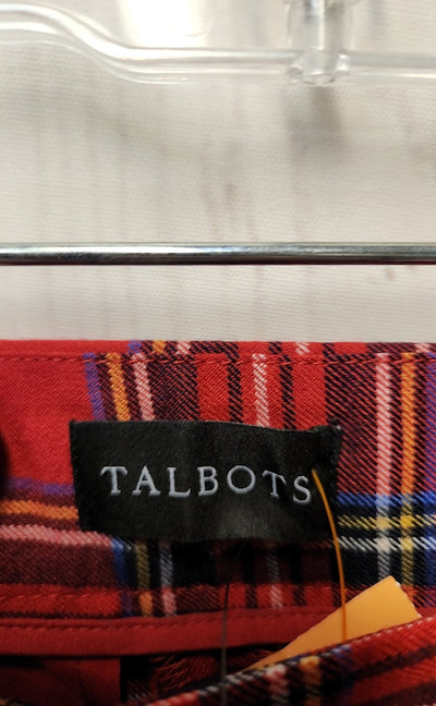 NWT Talbots Women's Size 4 Red Pants Slim Ankle Pant