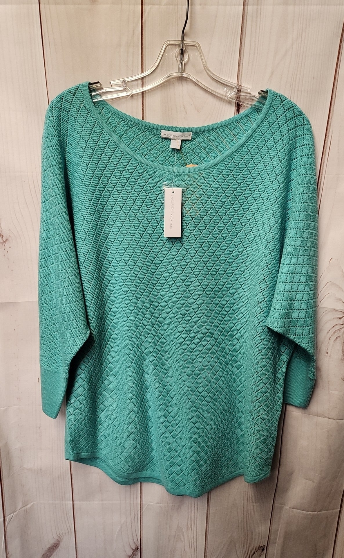 NWT New York & Company Women's Size XL Green Sweater