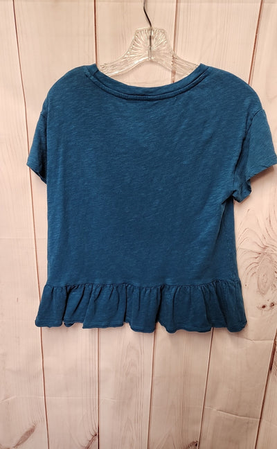 Time and Tru Women's Size S Blue Short Sleeve Top