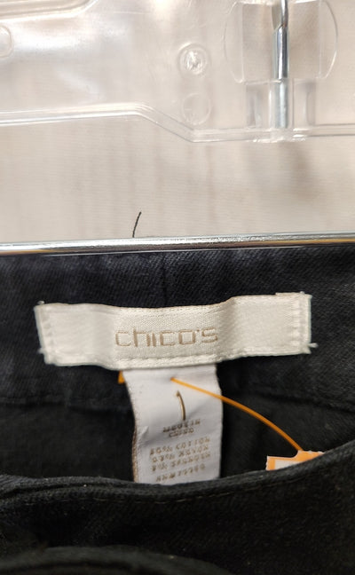 Chico's Women's Size 1 = US 8 Black Pants