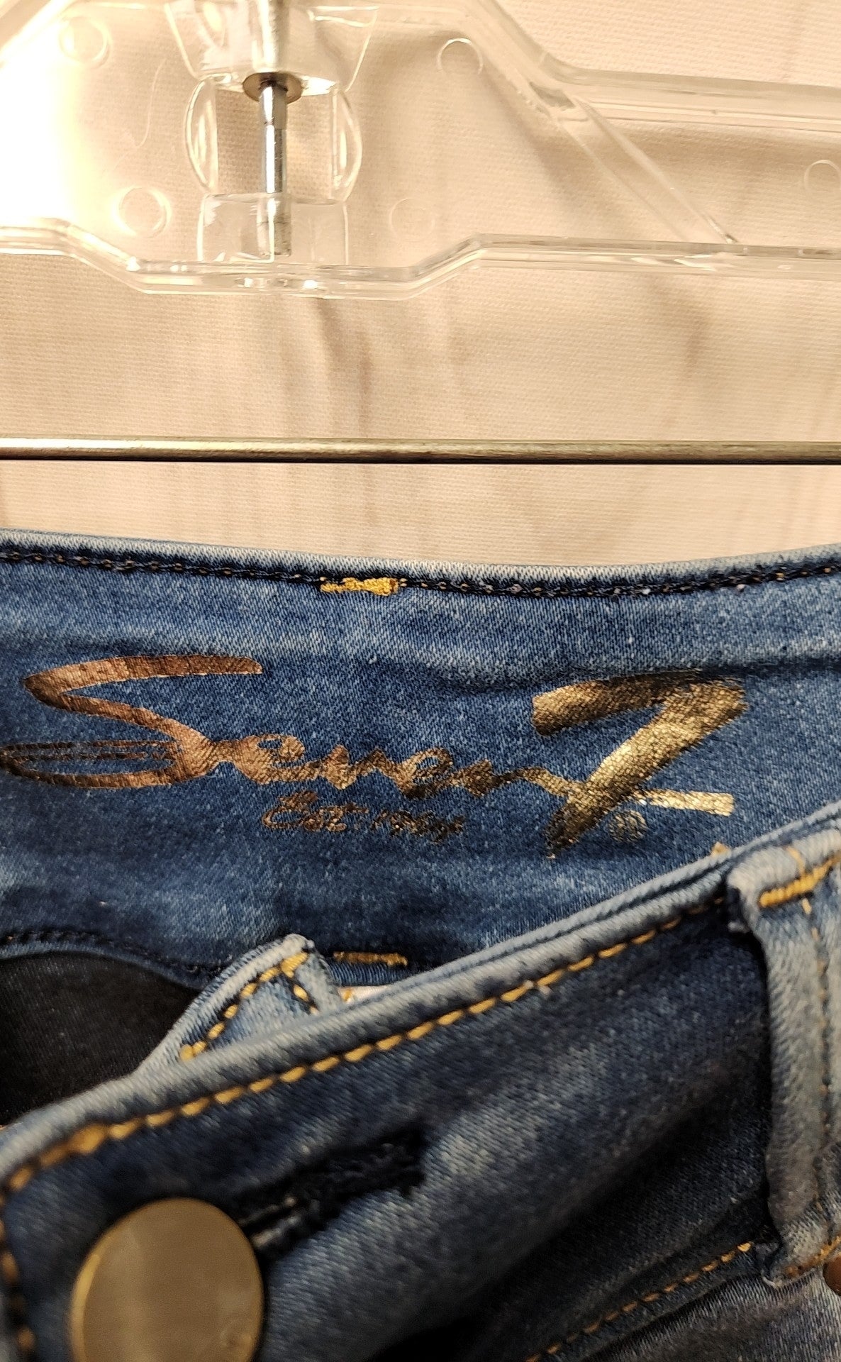 Seven7 Women's Size 31 (11-12) Blue Jeans