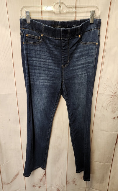 Liverpool Women's Size 30 (9-10) Blue Jeans The Crop