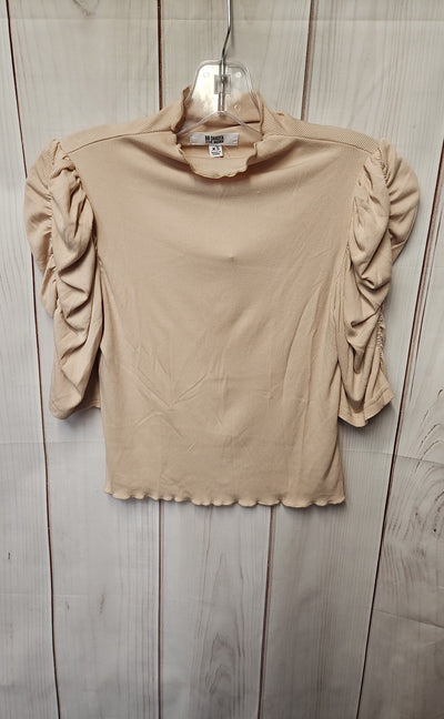 BB Dakota Women's Size XS Beige Short Sleeve Top