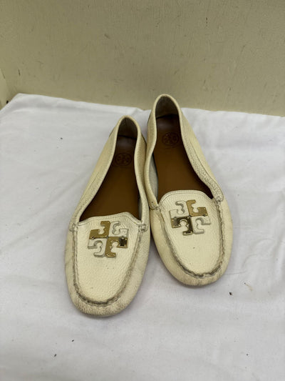 Tory Burch Women's Size 9 Off-White Flats AS IS - Wear