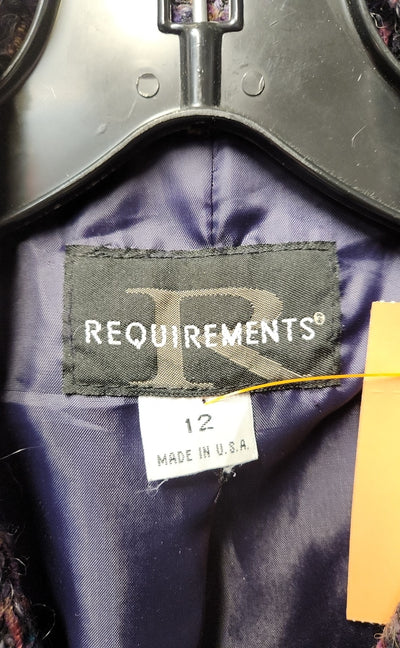 Requirements Women's Size 12 Purple Blazer