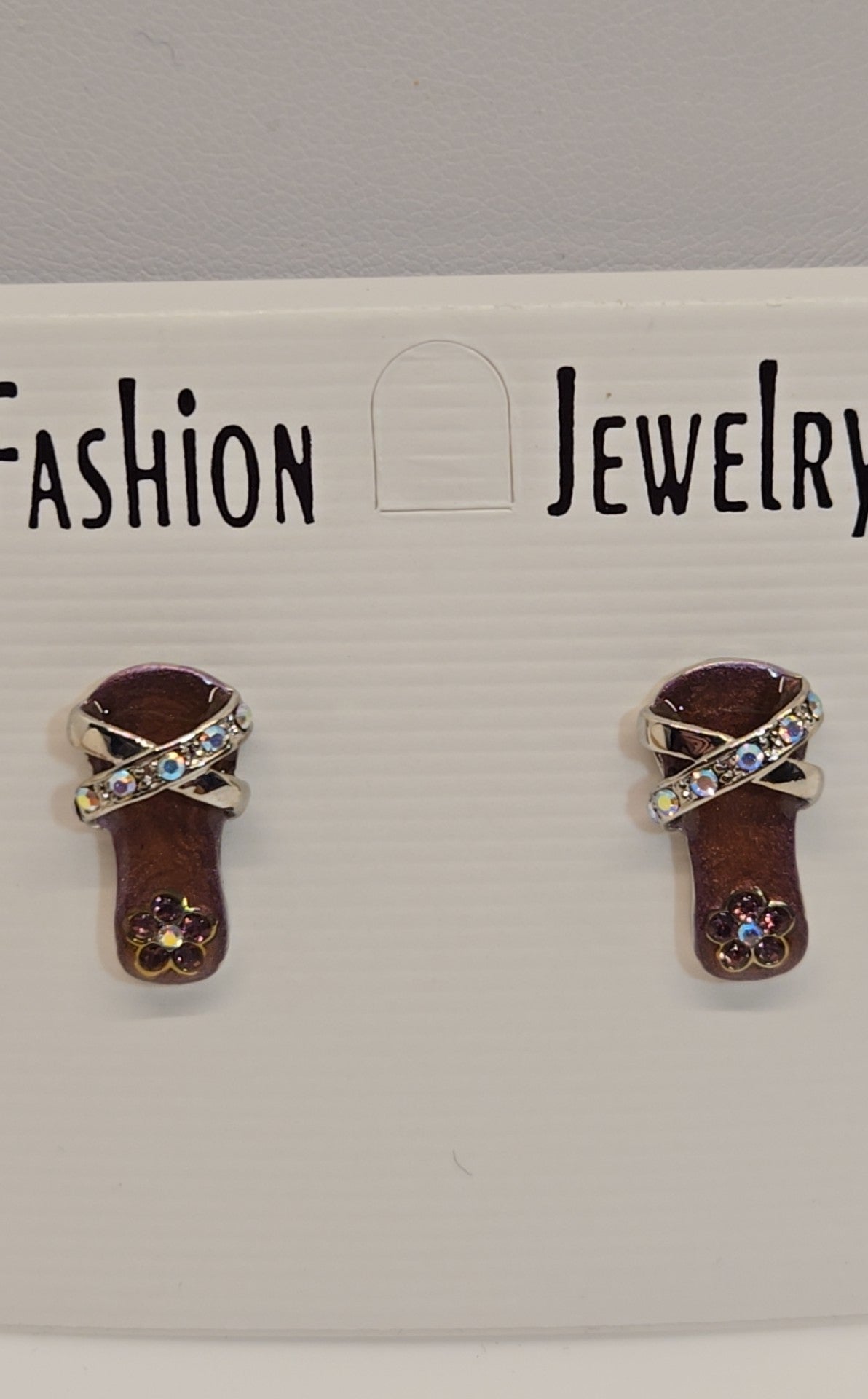 Flip Flop Necklace & Earrings Jewelry Set