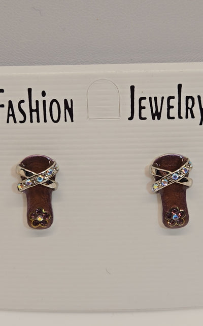 Flip Flop Necklace & Earrings Jewelry Set