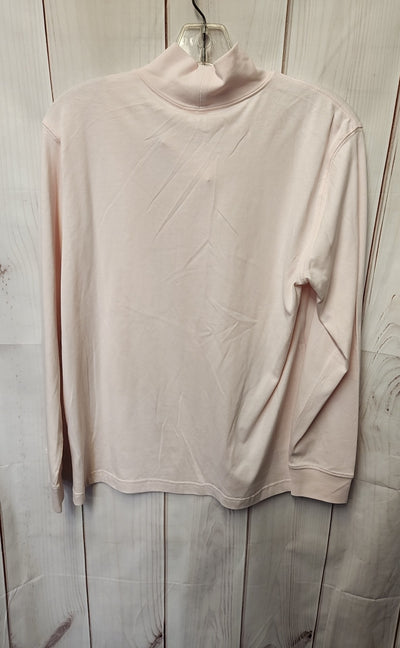 Lands End Women's Size S Pale Pink Long Sleeve Top