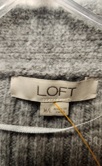 Loft Women's Size M/L Gray Cardigan
