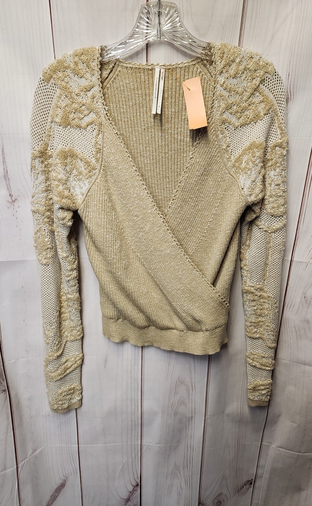 Anthropologie Women's Size M Beige Sweater