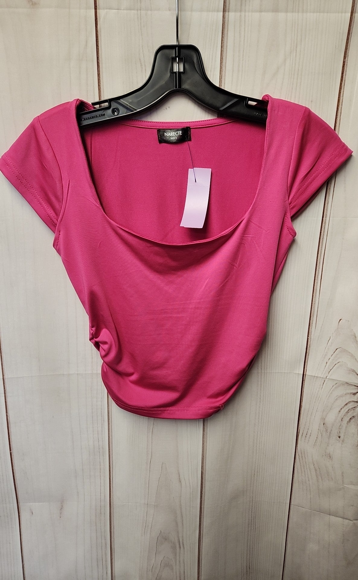 Narecte Women's Size S Pink Short Sleeve Top