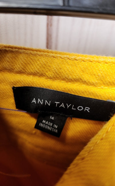 Ann Taylor Women's Size 14 Yellow Skirt
