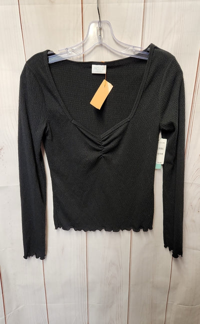 NWT Abound Women's Size S Black Long Sleeve Top