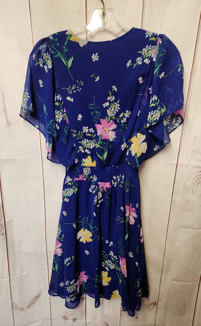 DKNY Women's Size 4 Blue Floral Dress