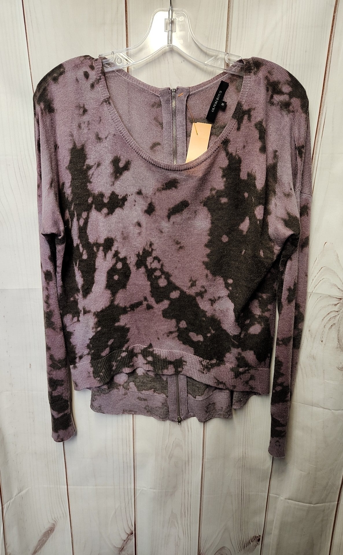 Olivaceous Women's Size M Purple Knit Long Sleeve Top