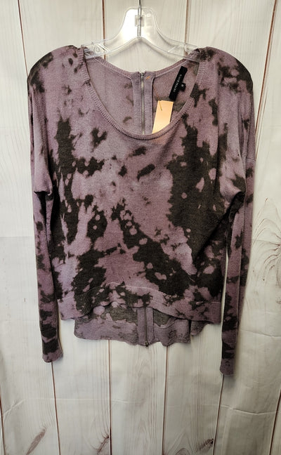 Olivaceous Women's Size M Purple Knit Long Sleeve Top