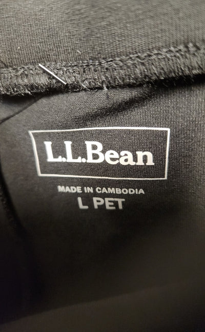 LL Bean Women's Size L Petite Black Leggings