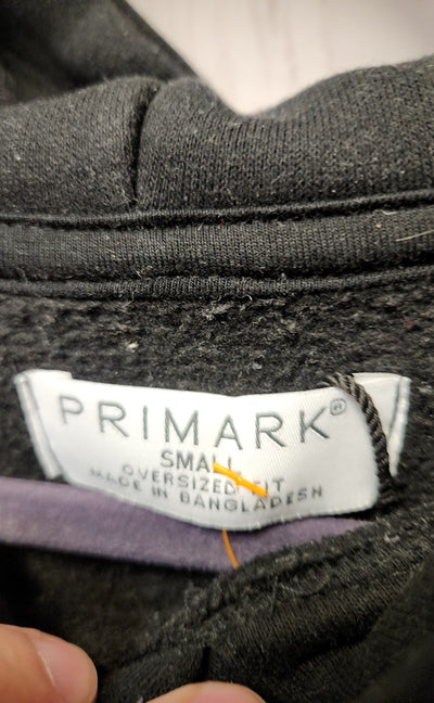 Primark Men's Size S Black Sweatshirt Oversized Fit Hoodie Hooded