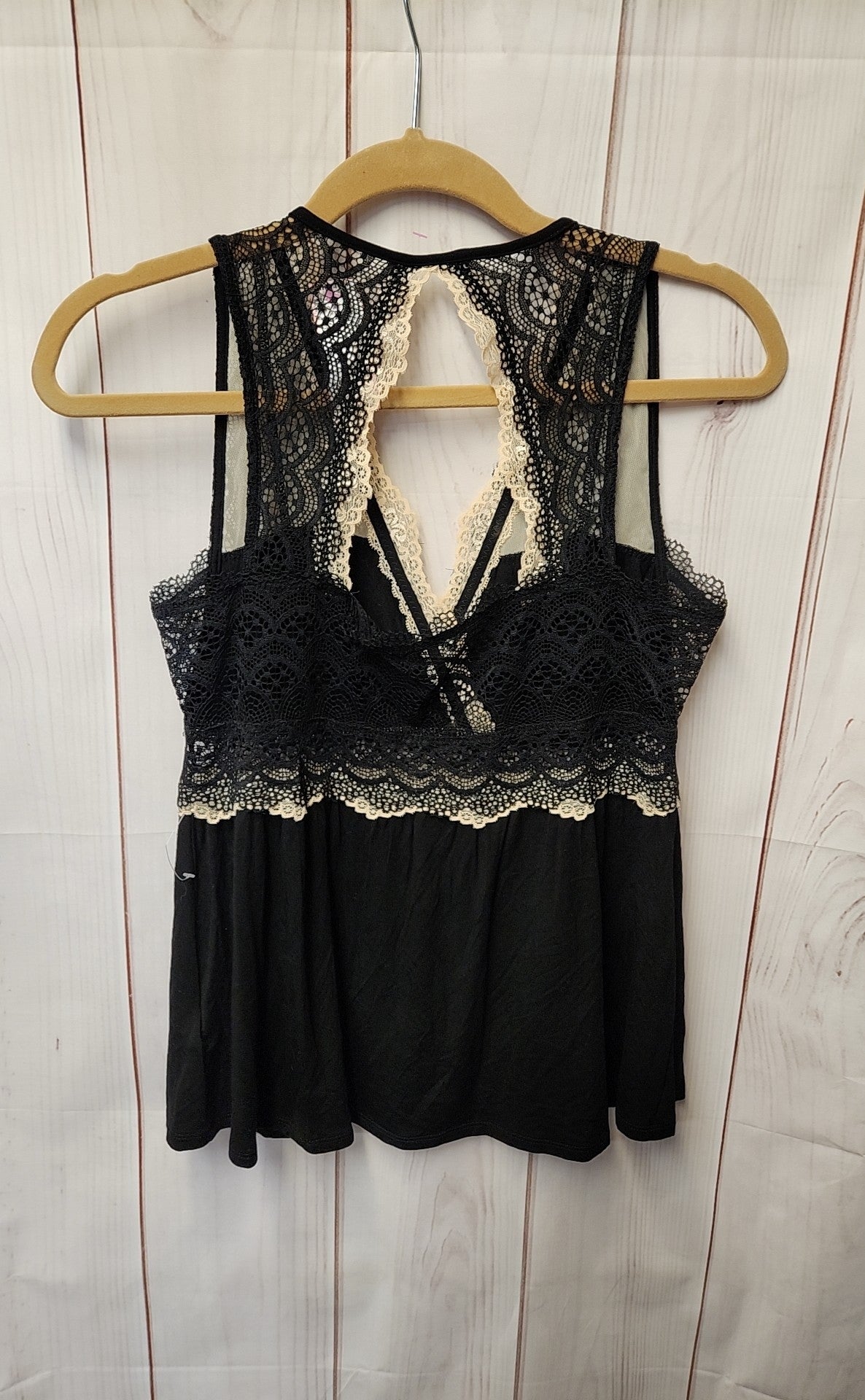 Tahari Women's Size M Black Sleeveless Top