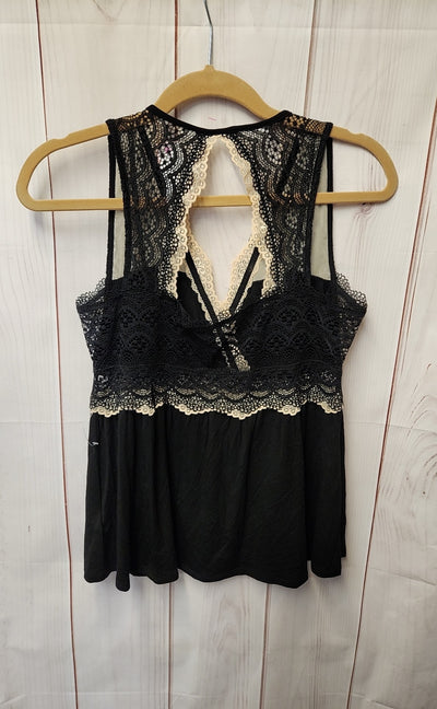 Tahari Women's Size M Black Sleeveless Top