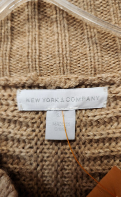 New York & Company Women's Size S/M Tan Poncho