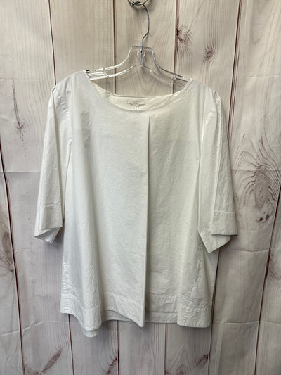 Cos Women's Size M White Short Sleeve Top