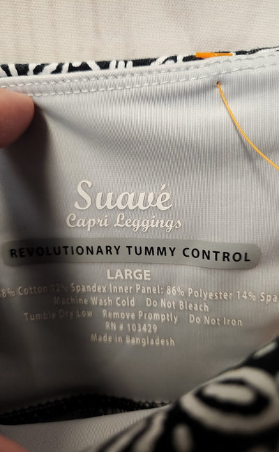 Suave Women's Size L Black Active Capris