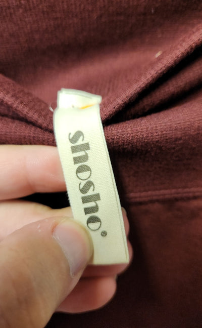 ShoSho Women's Size S/M Maroon Leggings