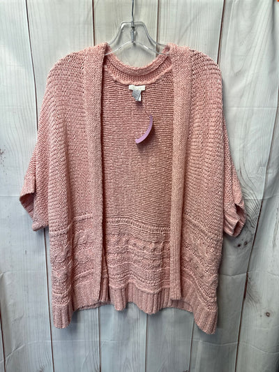 Chico's Women's Size 3 = US XL Pink Cardigan